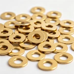 Cienkie mosiężne podkładki